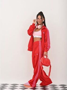 adidas [XXS] Classic Firebird Women’s Track Pants -Better Scarlet/Pink JW1225